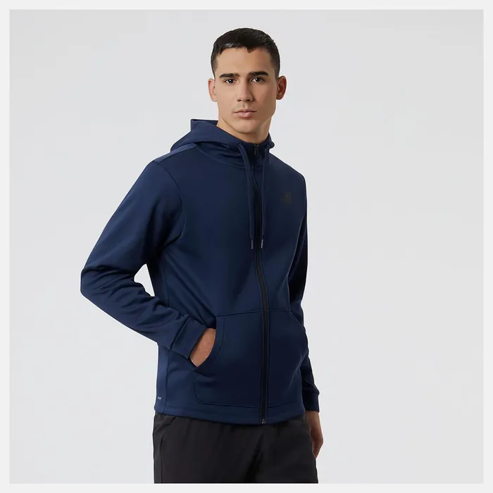 Men Tenacity Performance Fleece Full Zip Hoodie Natural Indigo New Balance Hoodies and Sweatshirts Men Tenacity Performance Fleece Full Zip Hoodie Natural Indigo New Balance Hoodies and Sweatshirts
