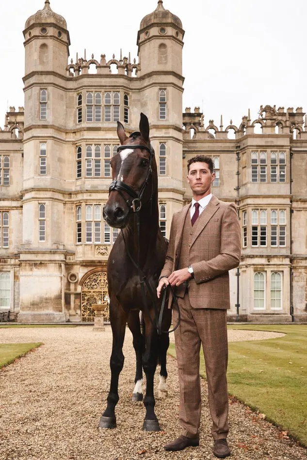 Men The Classic Trouser Clarence Check Merlot Holland Cooper Tailored Trousers