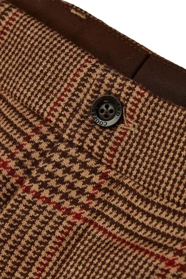 Men The Classic Trouser Clarence Check Merlot Holland Cooper Tailored Trousers