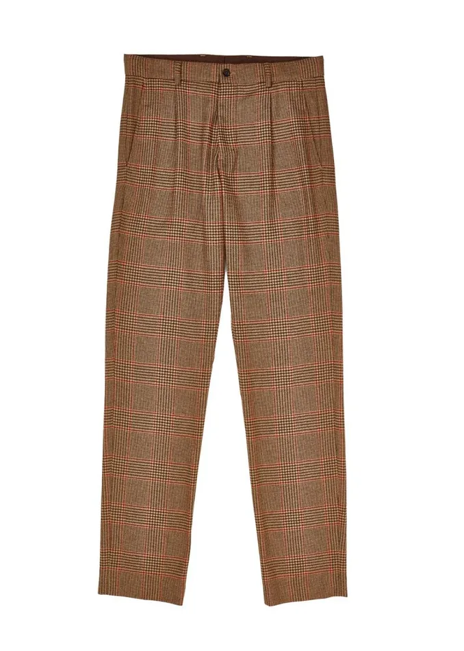 Men The Classic Trouser Clarence Check Merlot Holland Cooper Tailored Trousers