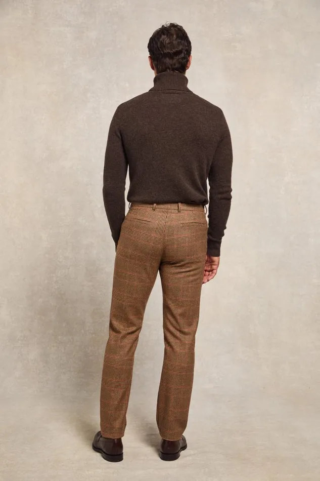 Men The Classic Trouser Clarence Check Merlot Holland Cooper Tailored Trousers