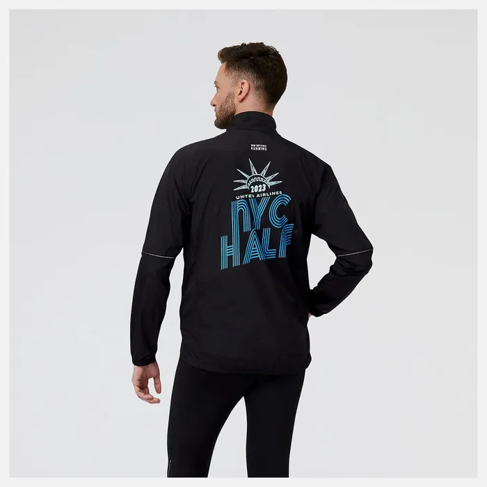 Men United Airlines NYC Half Impact Run Packable Jacket Black New Balance Jackets and Vests Men United Airlines NYC Half Impact Run Packable Jacket Black New Balance Jackets and Vests