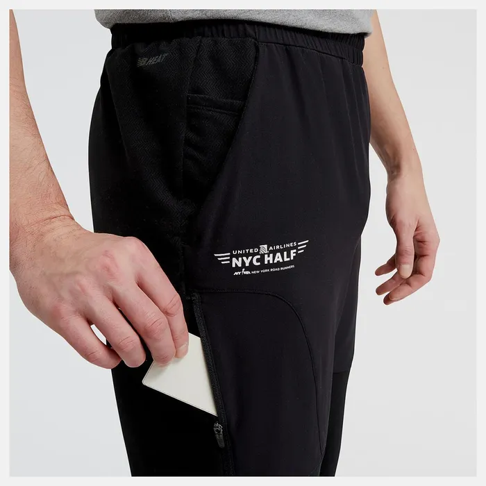 Men United Airlines NYC Half Q Speed Jogger Black New Balance Pants Men United Airlines NYC Half Q Speed Jogger Black New Balance Pants