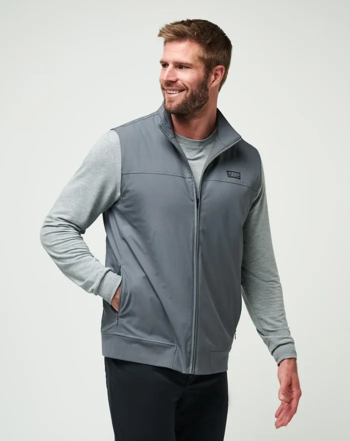 Men Vests TravisMathew WANDERLUST VEST Quiet Shade Men Vests TravisMathew WANDERLUST VEST Quiet Shade
