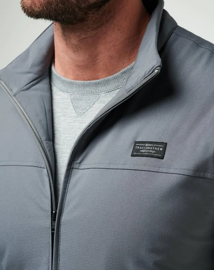 Men Vests TravisMathew WANDERLUST VEST Quiet Shade Men Vests TravisMathew WANDERLUST VEST Quiet Shade
