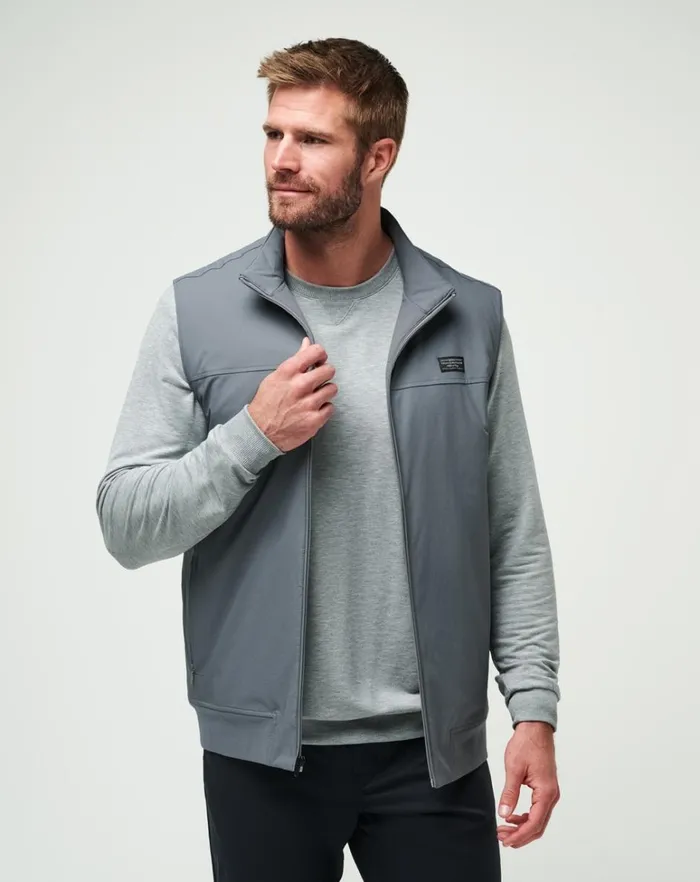 Men Vests TravisMathew WANDERLUST VEST Quiet Shade Men Vests TravisMathew WANDERLUST VEST Quiet Shade