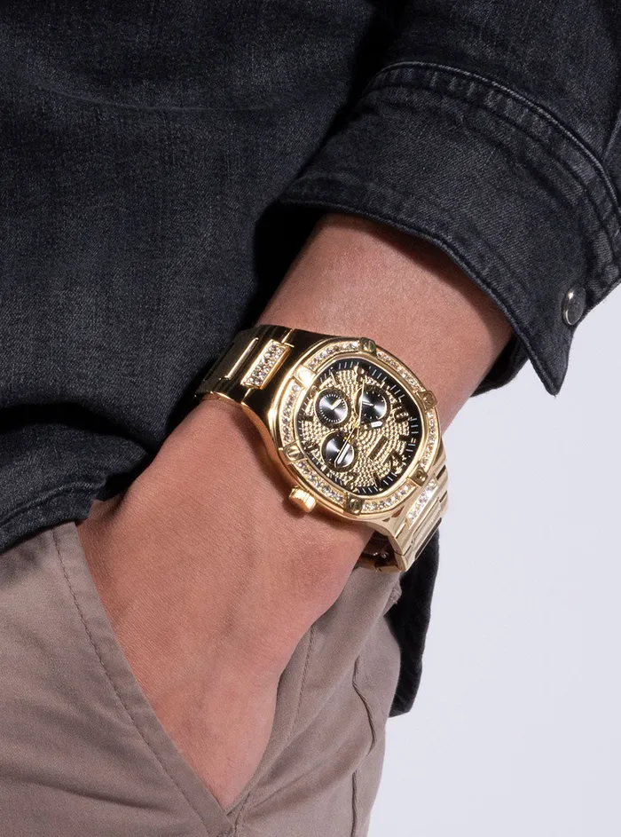 Men Watches GUESS Gold Duke Glitz Watch Men Watches GUESS Gold Duke Glitz Watch