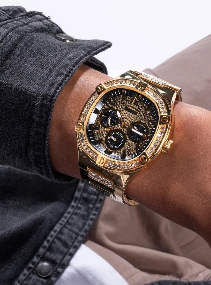 Men Watches GUESS Gold Duke Glitz Watch Men Watches GUESS Gold Duke Glitz Watch