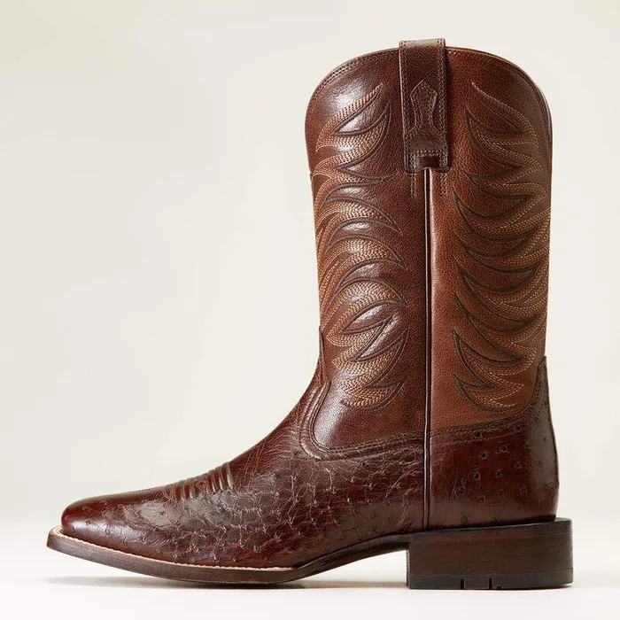 Men Western Boots Ariat Badlands Cowboy Boot Dark Tabac Smooth Quill Ostric Men Western Boots Ariat Badlands Cowboy Boot Dark Tabac Smooth Quill Ostric
