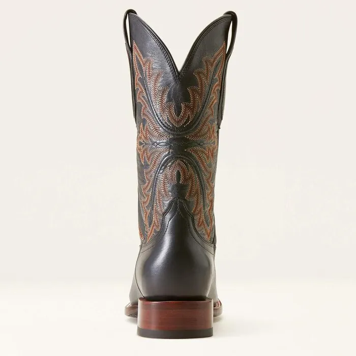 Men Western Boots Ariat Bench Made Bassett Cowboy Boot Cool Black Bison Men Western Boots Ariat Bench Made Bassett Cowboy Boot Cool Black Bison