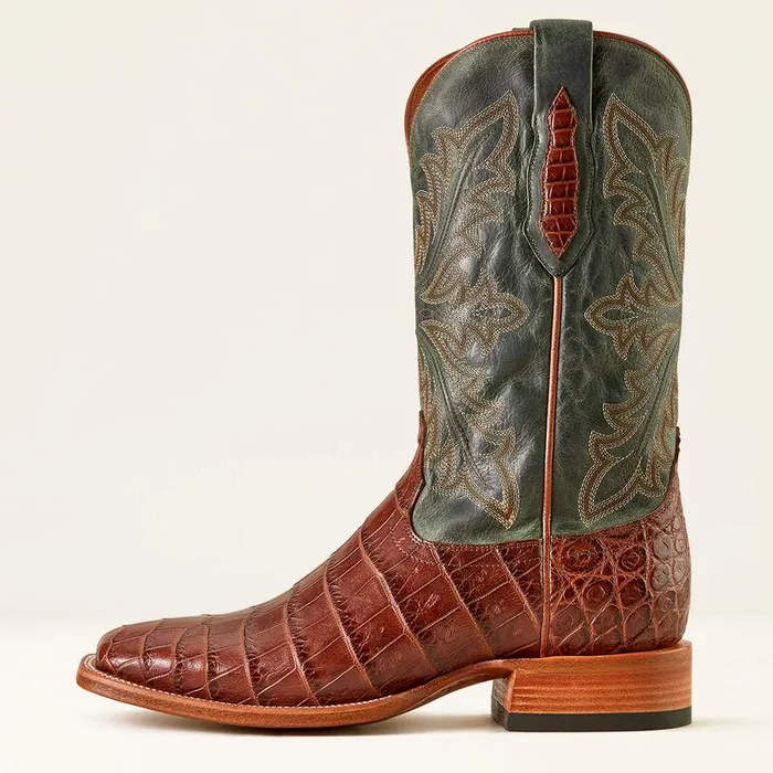 Men Western Boots Ariat Bench Made Bassett Western Boot Whiskey Nile Crocforest Green Men Western Boots Ariat Bench Made Bassett Western Boot Whiskey Nile Crocforest Green