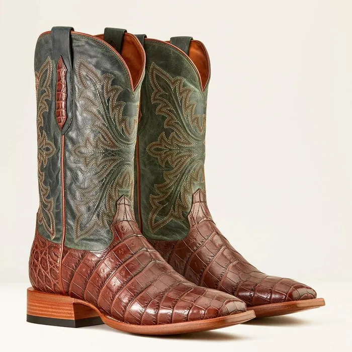 Men Western Boots Ariat Bench Made Bassett Western Boot Whiskey Nile Crocforest Green Men Western Boots Ariat Bench Made Bassett Western Boot Whiskey Nile Crocforest Green