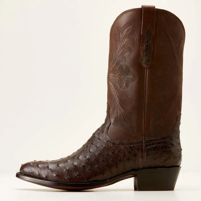 Men Western Boots Ariat Bench Made James Western Boot Espresso Full Quill Ostrich Men Western Boots Ariat Bench Made James Western Boot Espresso Full Quill Ostrich