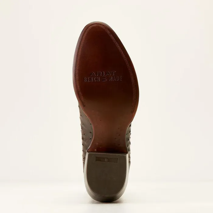 Men Western Boots Ariat Bench Made James Western Boot Espresso Full Quill Ostrich Men Western Boots Ariat Bench Made James Western Boot Espresso Full Quill Ostrich