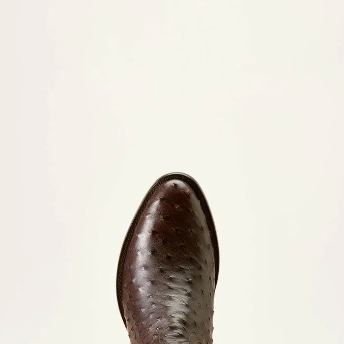 Men Western Boots Ariat Bench Made James Western Boot Espresso Full Quill Ostrich Men Western Boots Ariat Bench Made James Western Boot Espresso Full Quill Ostrich