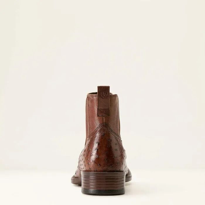Men Western Boots Ariat Booker Chelsea Wide Square Toe Western Boot Antique Tabac Full Quill Ostri Men Western Boots Ariat Booker Chelsea Wide Square Toe Western Boot Antique Tabac Full Quill Ostri