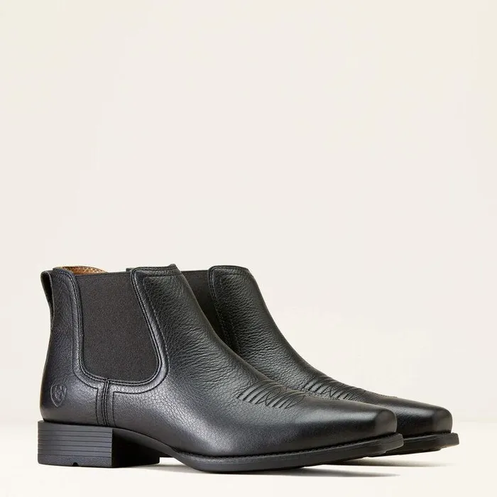 Men Western Boots Ariat Booker Ultra Square Toe Western Boot Black Deertan Men Western Boots Ariat Booker Ultra Square Toe Western Boot Black Deertan