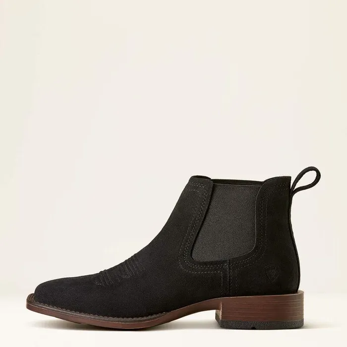 Men Western Boots Ariat Booker Ultra Western Boot Black Suede Men Western Boots Ariat Booker Ultra Western Boot Black Suede