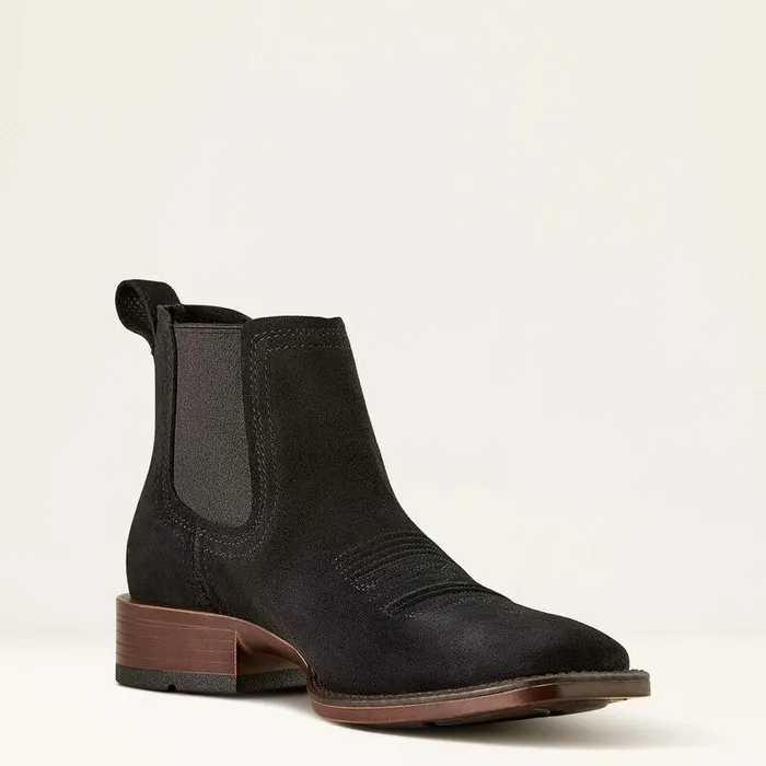 Men Western Boots Ariat Booker Ultra Western Boot Black Suede Men Western Boots Ariat Booker Ultra Western Boot Black Suede