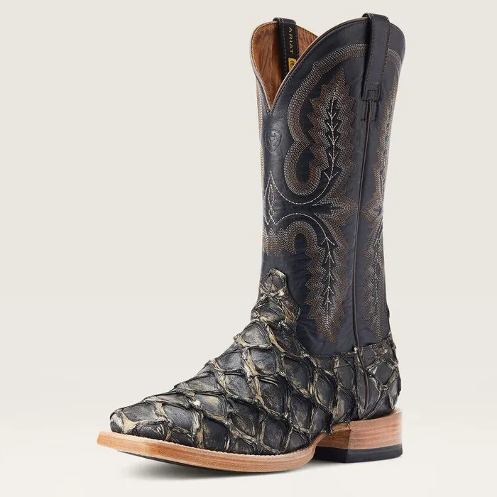 Men Western Boots Ariat Deep Water Western Boot Distressed Black Piraruci