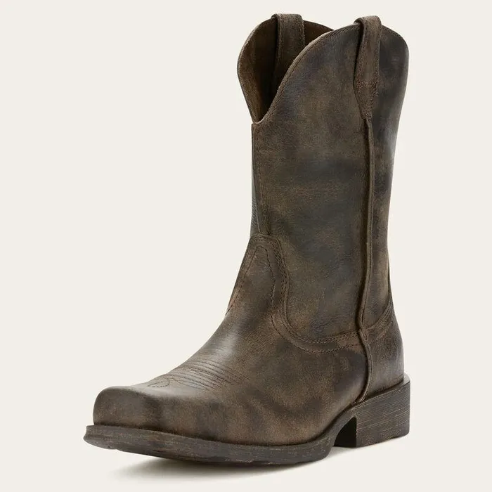 Men Western Boots Ariat Rambler Western Boot Antiqued Grey