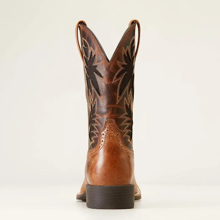 Men Western Boots Ariat Sport Cool VentTEK Cowboy Boot Dark Tantwo Tone Tan
