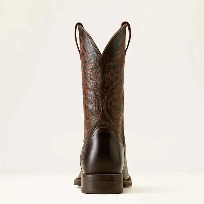 Men Western Boots Ariat Sport Herdsman Cowboy Boot Burnished Chocolate Men Western Boots Ariat Sport Herdsman Cowboy Boot Burnished Chocolate
