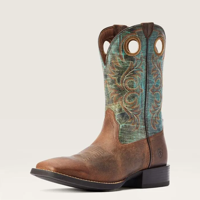 Men Western Boots Ariat Sport Rodeo Cowboy Boot Loco Brown
