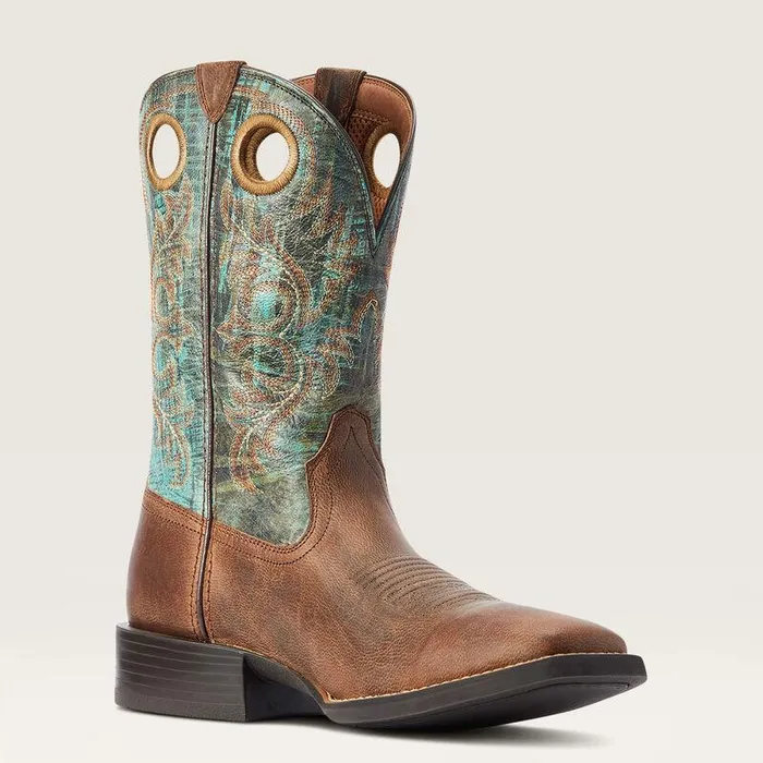 Men Western Boots Ariat Sport Rodeo Cowboy Boot Loco Brown Men Western Boots Ariat Sport Rodeo Cowboy Boot Loco Brown