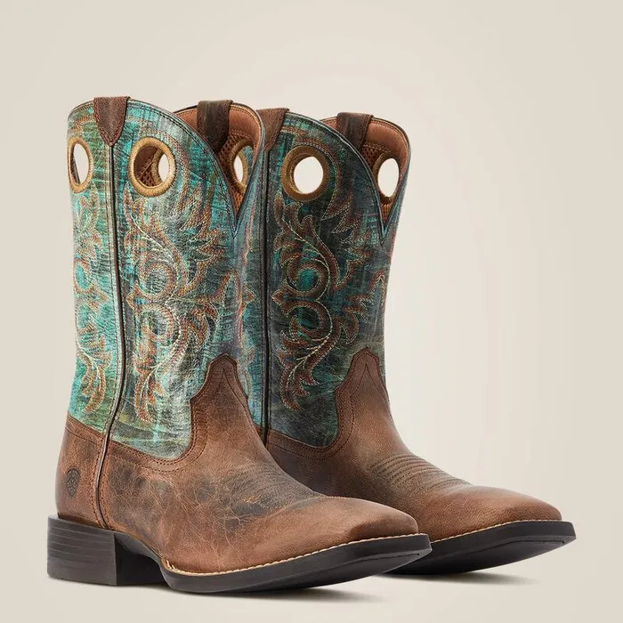 Men Western Boots Ariat Sport Rodeo Cowboy Boot Loco Brown Men Western Boots Ariat Sport Rodeo Cowboy Boot Loco Brown