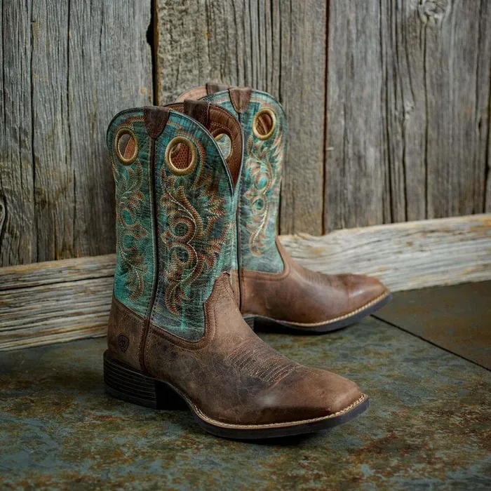 Men Western Boots Ariat Sport Rodeo Cowboy Boot Loco Brown Men Western Boots Ariat Sport Rodeo Cowboy Boot Loco Brown