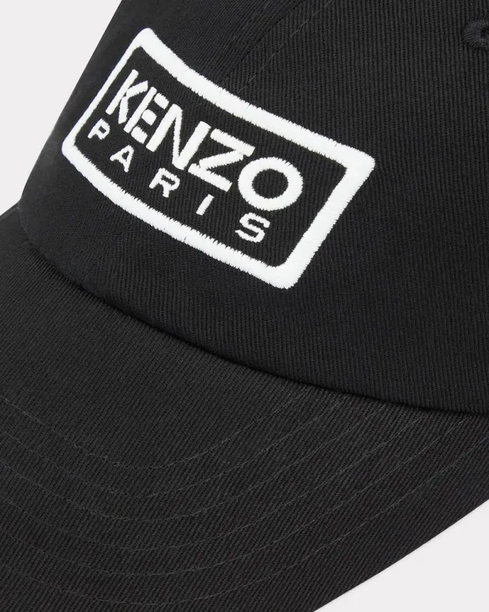 MenWomen 039KENZO Tag039 Cotton Cap Black Kenzo Caps And Hats