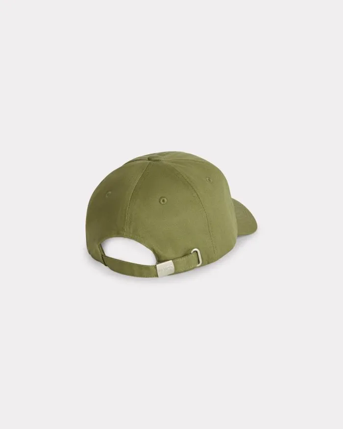 MenWomen 039KENZO VERDY MARKET039 Embroidered Cap In Cotton Khaki Kenzo Caps And Hats