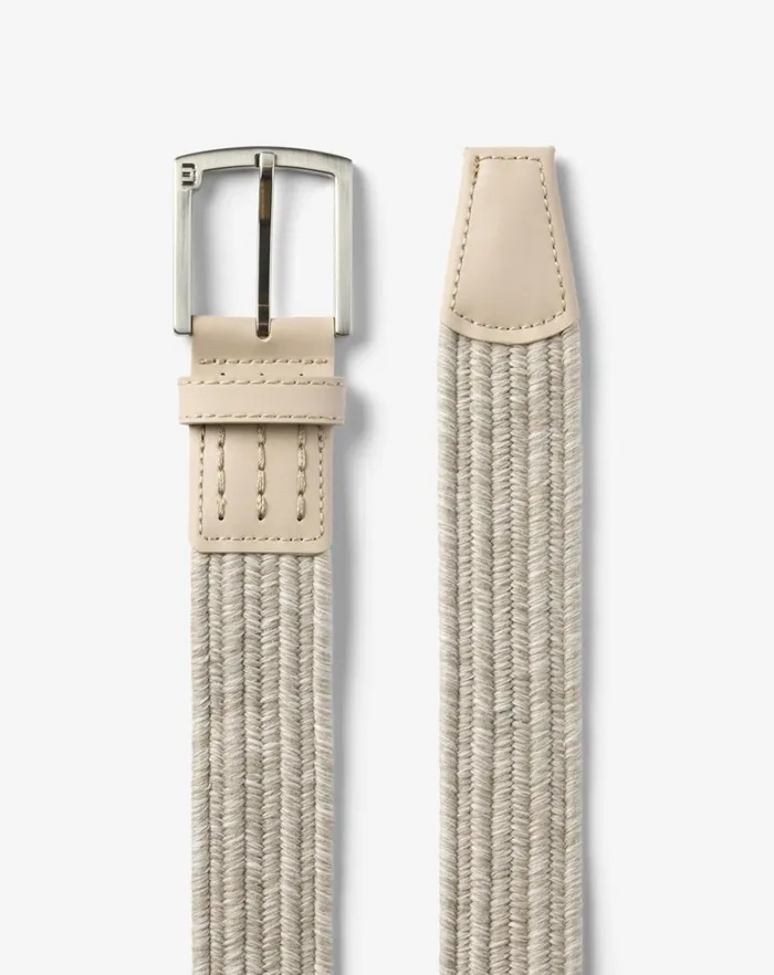 MenWomen Belts TravisMathew POPSICLE STRETCH WOVEN LEATHER BELT Oxford Tan MenWomen Belts TravisMathew POPSICLE STRETCH WOVEN LEATHER BELT Oxford Tan