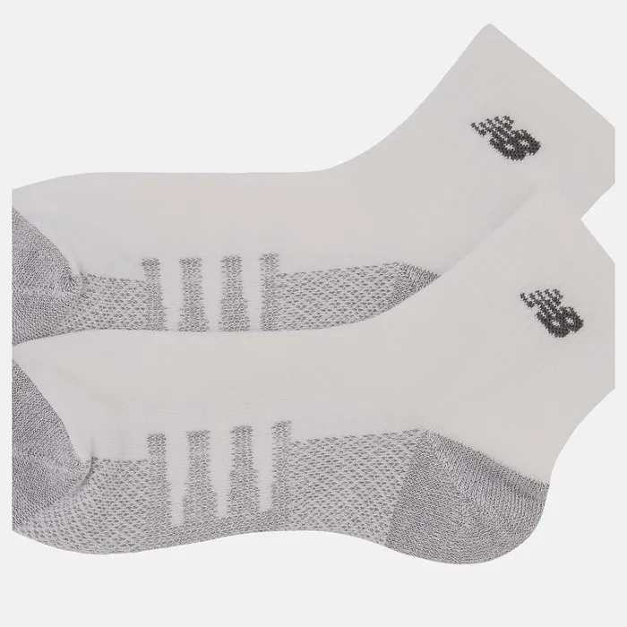 MenWomen Coolmax Quarter Socks 2 Pack White New Balance Socks MenWomen Coolmax Quarter Socks 2 Pack White New Balance Socks