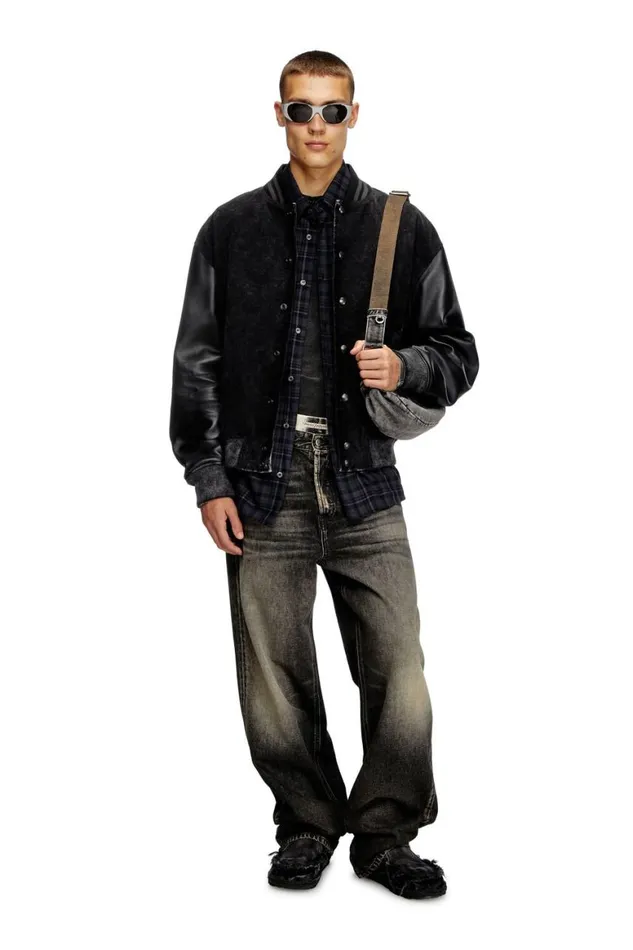 MenWomen Diesel Jackets LNYN Black