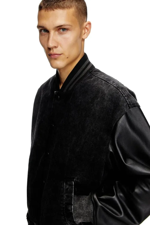 MenWomen Diesel Jackets LNYN Black