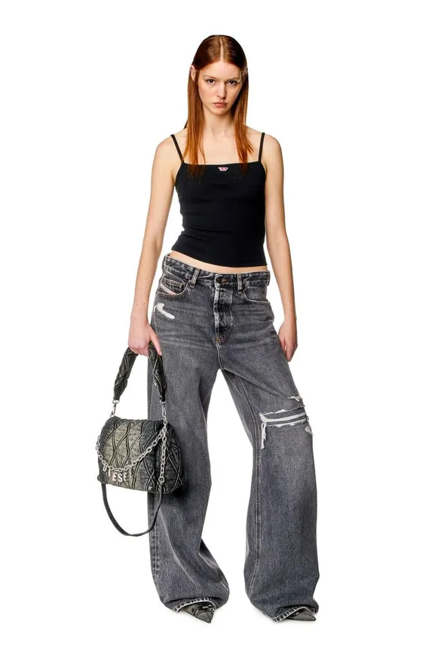 MenWomen Diesel Jeans Relaxed Jeans 1996 DSire 007F6 Blackdark Grey