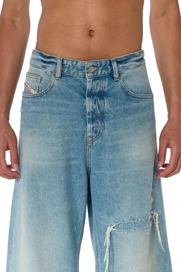 MenWomen Diesel Jeans Relaxed Jeans DRise 09E25 Light Blue MenWomen Diesel Jeans Relaxed Jeans DRise 09E25 Light Blue
