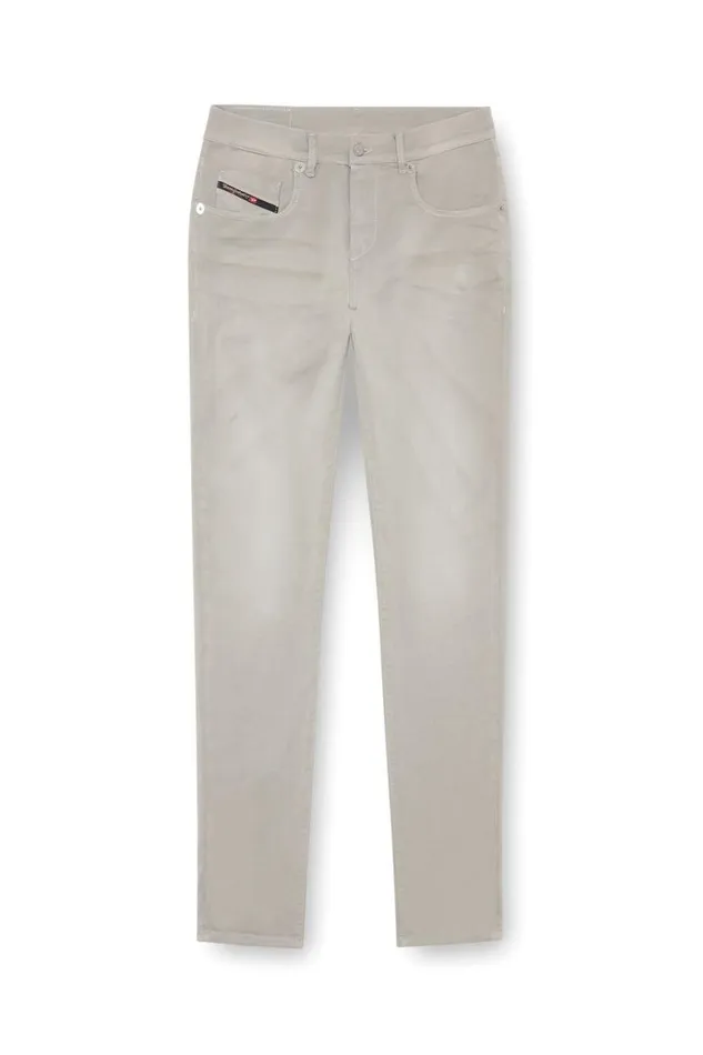 MenWomen Diesel Jeans Slim 2060 DStrukt Joggjeans 0670M Light Grey
