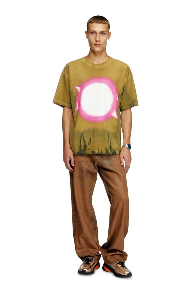 MenWomen Diesel TShirts and Polos TBOXTR24 Light Brown