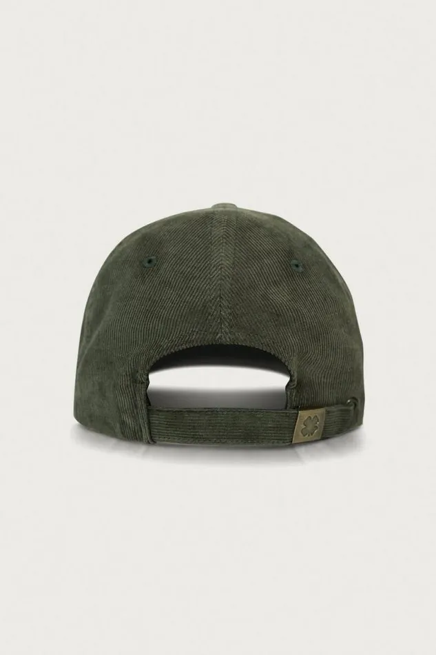 MenWomen Lucky Brand Hats Lucky Corduroy Baseball Hat Olive Branch