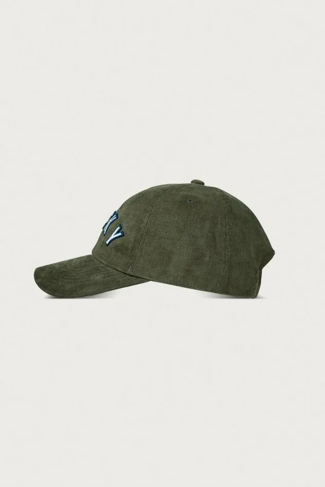MenWomen Lucky Brand Hats Lucky Corduroy Baseball Hat Olive Branch