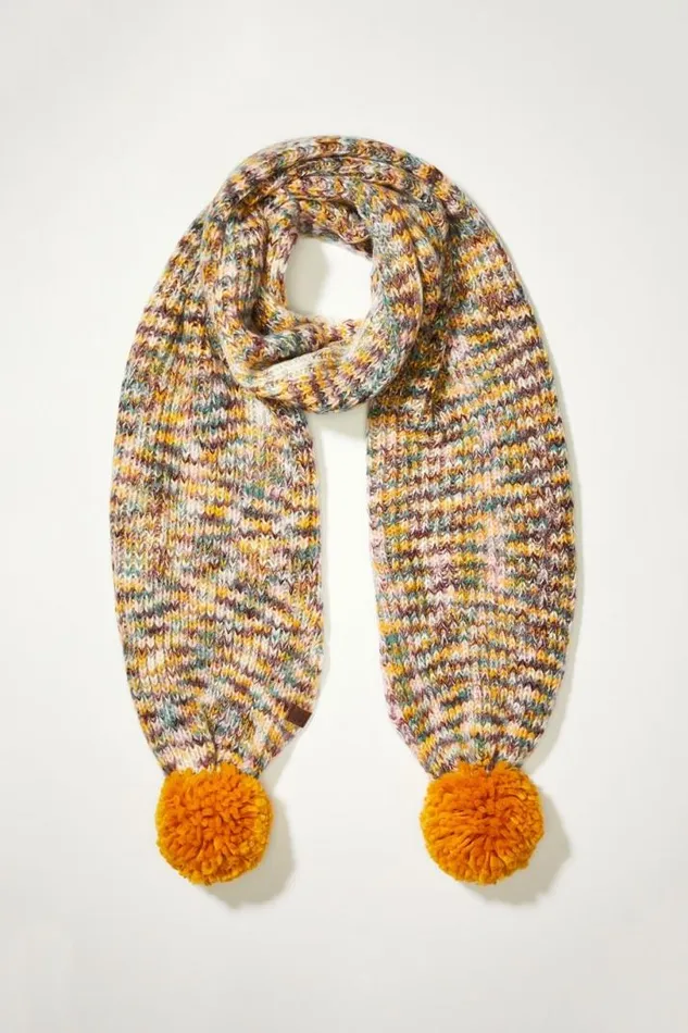 MenWomen Lucky Brand Scarves and Bandanas Cozy Muticolor Knit Scarf Multi