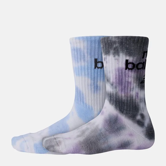 MenWomen NB Essential Tie Dye Midcalf 2 Pack Assorted 1 Colors New Balance Socks MenWomen NB Essential Tie Dye Midcalf 2 Pack Assorted 1 Colors New Balance Socks