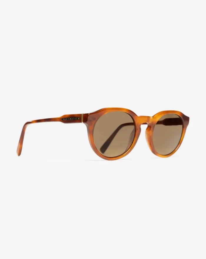 MenWomen Sunglasses TravisMathew BANDON SUNGLASSES Light Tort Bronze Polar