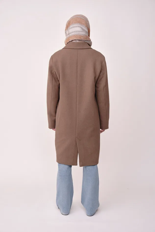 Men Wonhundred Corey 8211 Taupe Gray Coats and Jackets
