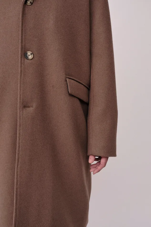 Men Wonhundred Corey 8211 Taupe Gray Coats and Jackets