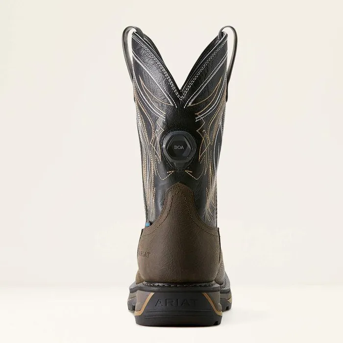 Men Work Boots Ariat Big Rig BOA Waterproof Work Boot Iron Coffeeblack Men Work Boots Ariat Big Rig BOA Waterproof Work Boot Iron Coffeeblack