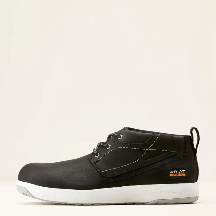 Men Work Boots Ariat Conveyer Composite Toe Work Shoe Black Men Work Boots Ariat Conveyer Composite Toe Work Shoe Black